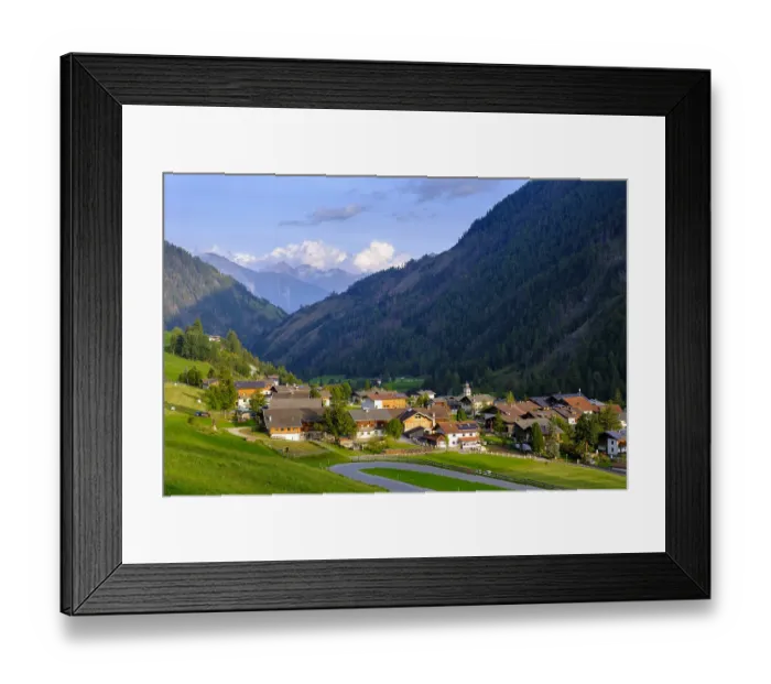 Framed Print : Praegarten am Grossvenediger, Virgental
