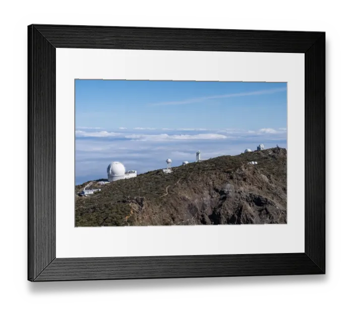 Framed Print : Observatories, Observatory on the Roque de los Muchachos, Gran Telescopio Canarias, La Palma, Canary Islands, Canary Islands, Spain, Europe