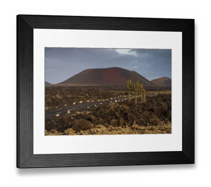 Framed Print : Caldera Colorada, Parque Natural de Los Volcanes