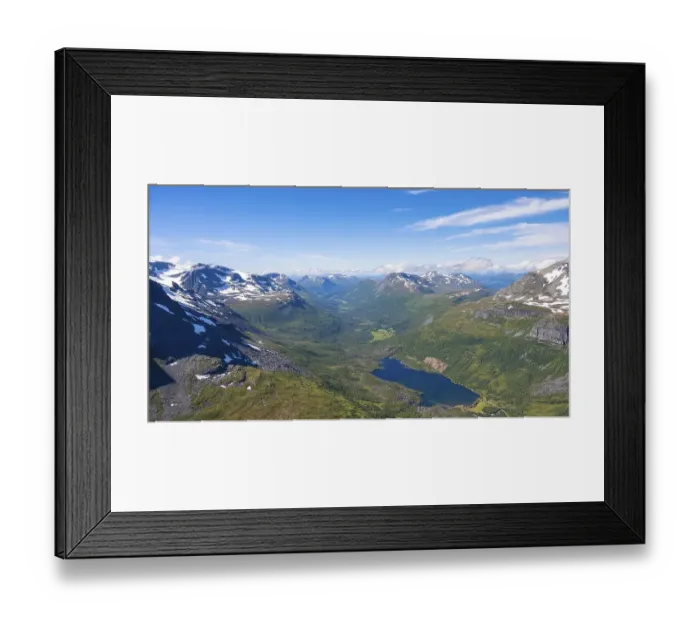 Framed Print : View from the top of Innerdalstarnet Framed Print : View from the top of Innerdalstarnet