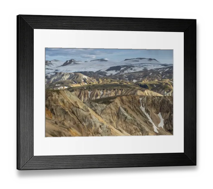 Framed Print : Rhyolite mountains, Landmannalaugar