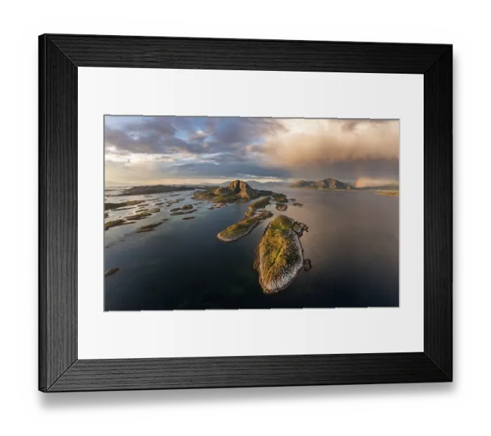Framed Print : Mount Torghatten with surrounding islands, Bronnoysund, Helgoland, Helgeland coast, Norway, Europe Framed Print : Mount Torghatten with surrounding islands, Bronnoysund, Helgoland, Helgeland coast, Norway, Europe