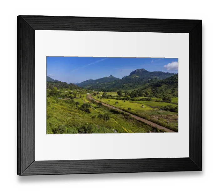 Framed Print : Aerial of the mountain scenery around Man Framed Print : Aerial of the mountain scenery around Man