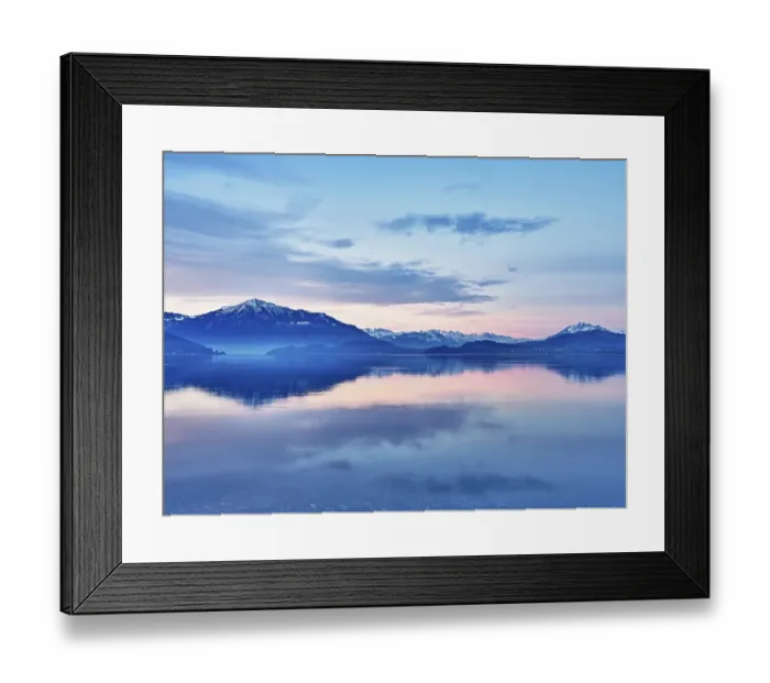 Framed Print : Morning atmosphere at Lake Zug