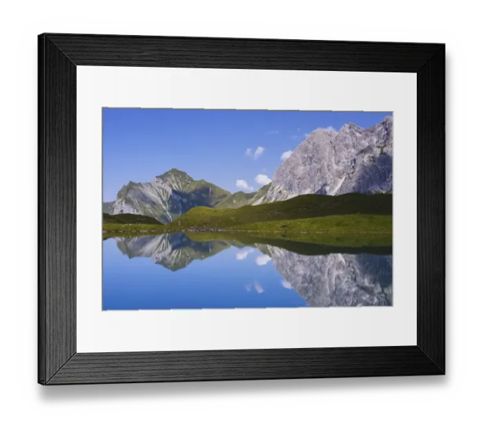 Framed Print : Eissee, Oytal, behind Himmelhorn