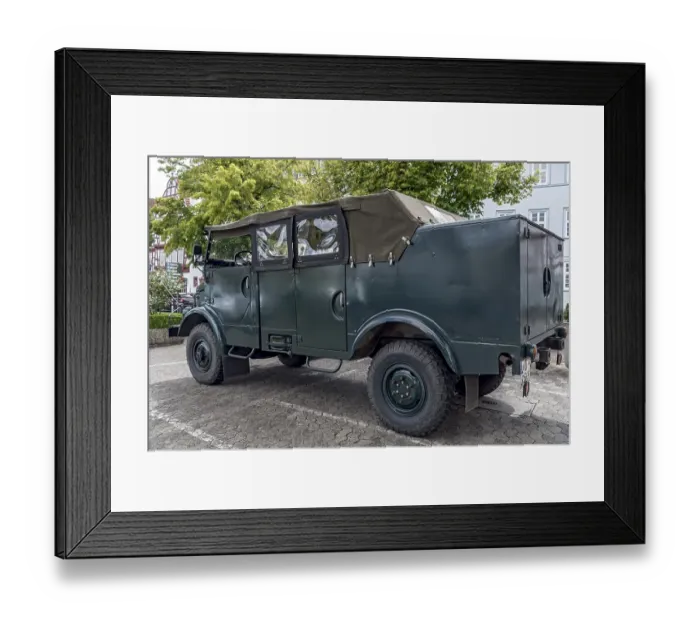 Framed Print : Vintage car Borgward B 2000 AO