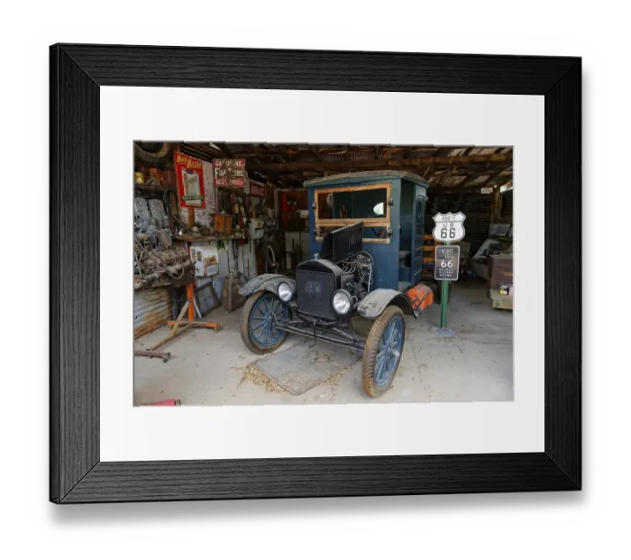Framed Print : Old Ford TT truck in a historic workshop Framed Print : Old Ford TT truck in a historic workshop
