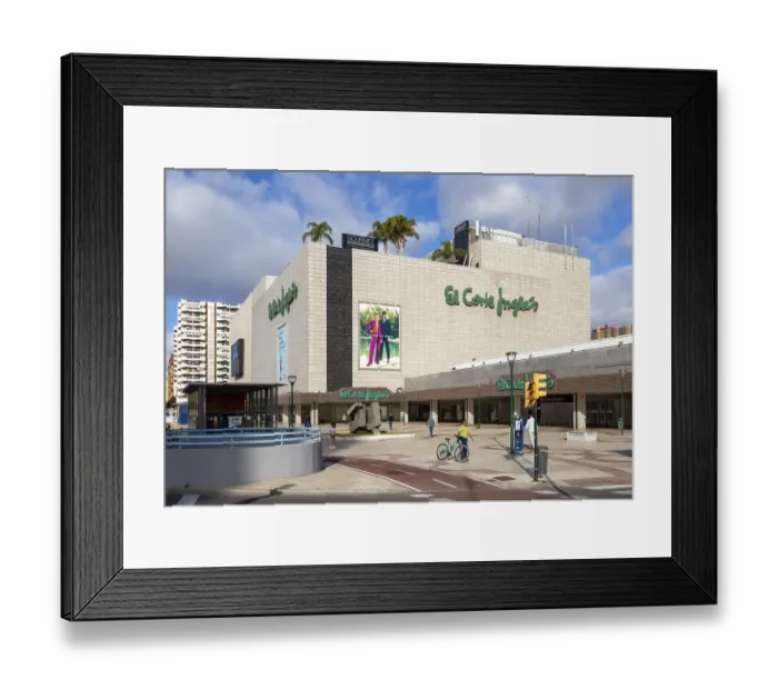 Framed Print : El Corte Ingles department store shop in city centre Framed Print : El Corte Ingles department store shop in city centre
