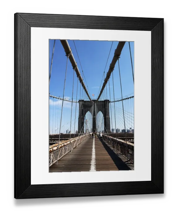 Framed Print : Brooklyn Bridge, New York City, USA, North America