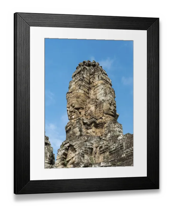 Framed Print : Stone Face of Bodhisattva Lokeshvara at Bayon Temple Framed Print : Stone Face of Bodhisattva Lokeshvara at Bayon Temple