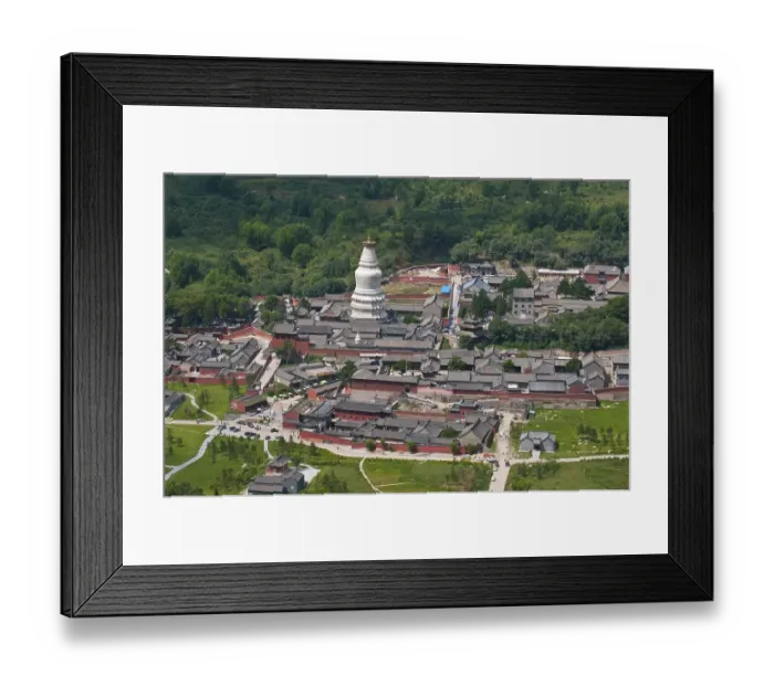 Framed Print : Wutai Shan monastic site, Mount Wutai