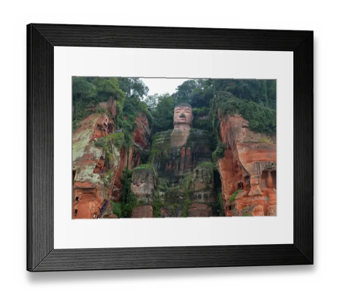 Framed Print : Largest stone Buddha statue in the world