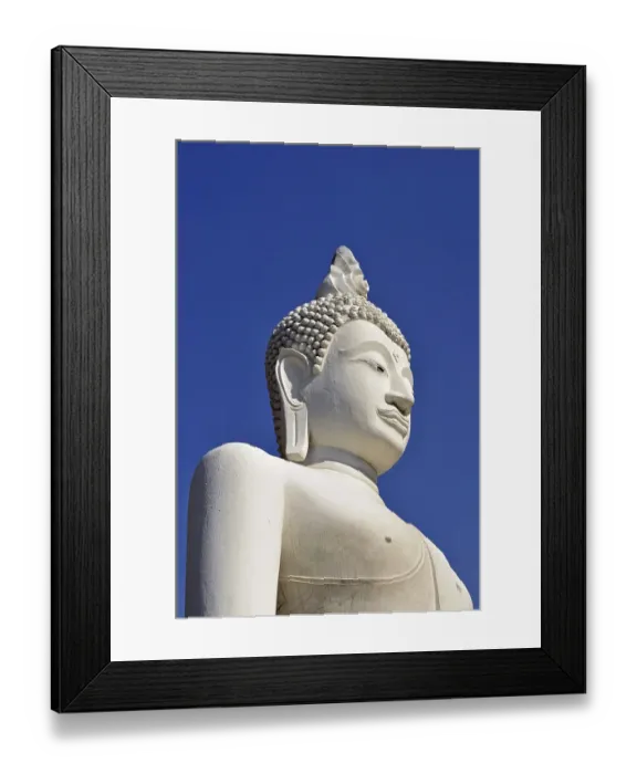 Framed Print : Buddha statue, Great Chedi Chaya Mongkol
