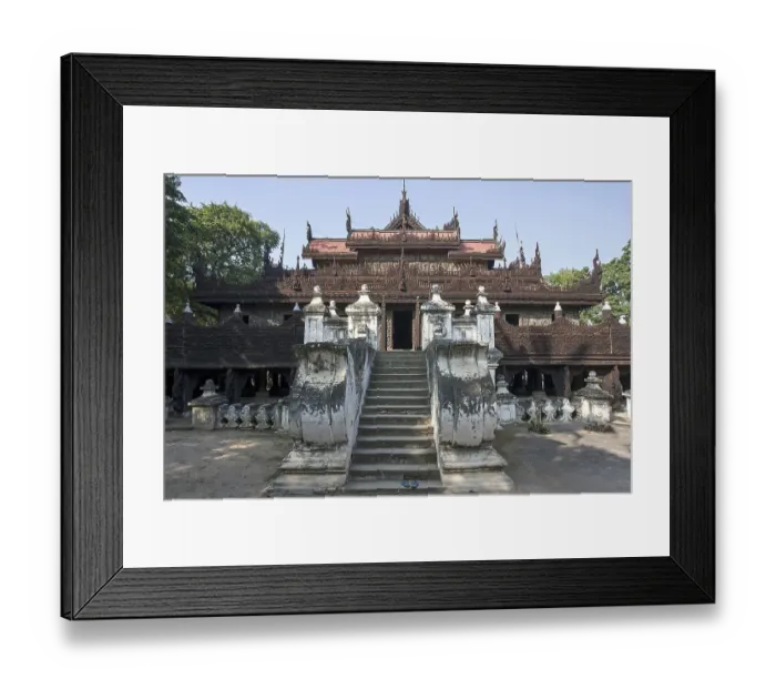 Framed Print : Shwenandaw Monastery, Mandalay