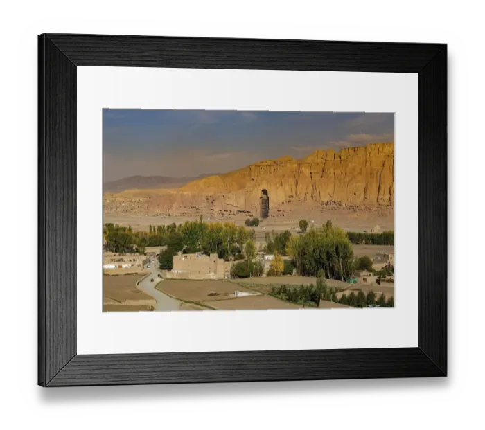 Framed Print : The great buddhas in Bamyan, Afghanistan, Asia Framed Print : The great buddhas in Bamyan, Afghanistan, Asia