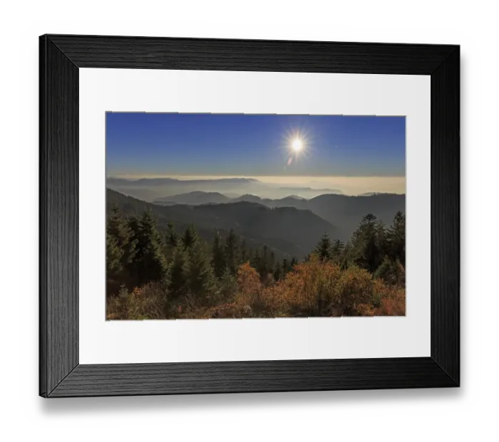 Framed Print : Sunset at Schliffkopf, Autumn, Black Forest Road Framed Print : Sunset at Schliffkopf, Autumn, Black Forest Road