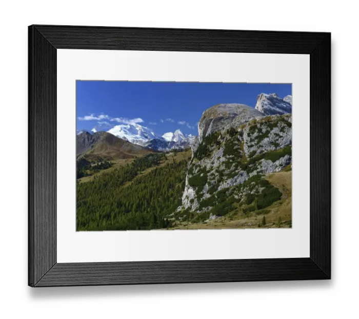 Framed Print : Marmolata Group, Marmolada, seen from the Valparola Pass Framed Print : Marmolata Group, Marmolada, seen from the Valparola Pass