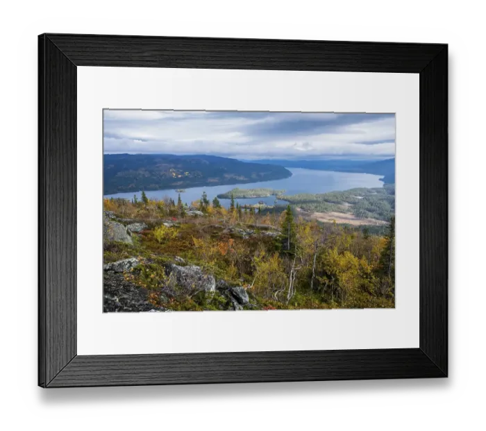 Framed Print : Autumn landscape, Lake Saggat, Kvikkjokk Delta Framed Print : Autumn landscape, Lake Saggat, Kvikkjokk Delta