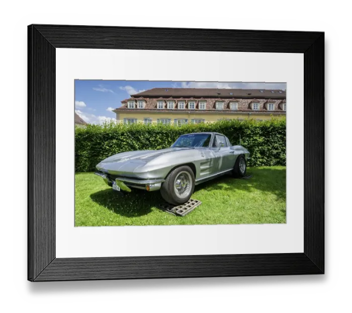 Framed Print : U.S.-American Chevrolet Corvette C2 Sting Ray