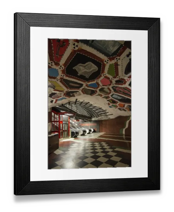Framed Print : Subway, Kungstraedgarden station Framed Print : Subway, Kungstraedgarden station