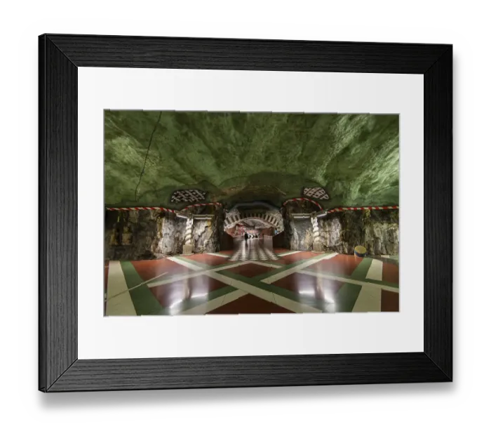Framed Print : Subway, Kungstraedgarden station Framed Print : Subway, Kungstraedgarden station