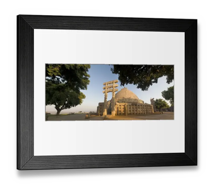 Framed Print : Stupas of Sanchi, a UNESCO World Heritage site