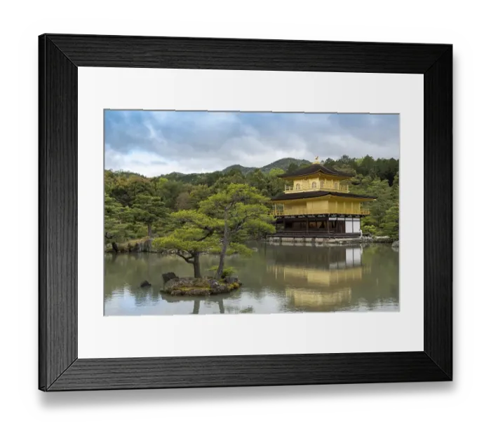 Framed Print : Temple of the Golden Pavilion, Kinkaku-ji