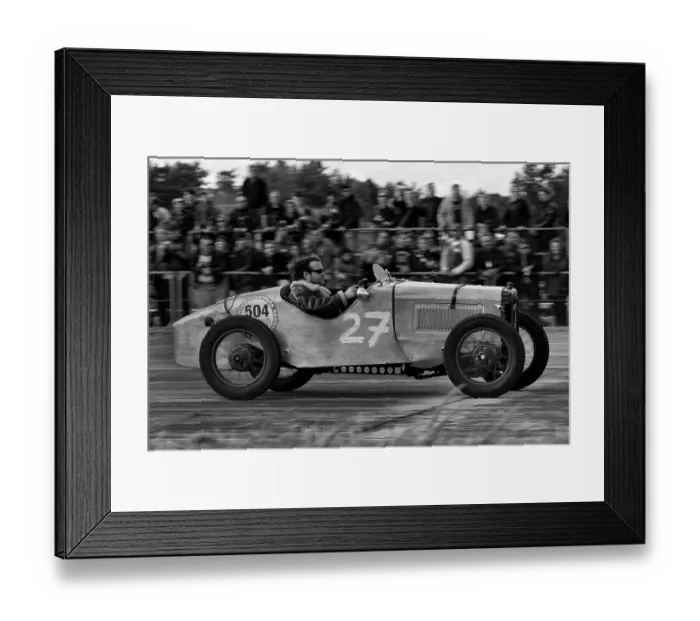 Framed Print : Vintage car, eighth-mile race, 10th Roadrunner Festival at Finowfurt