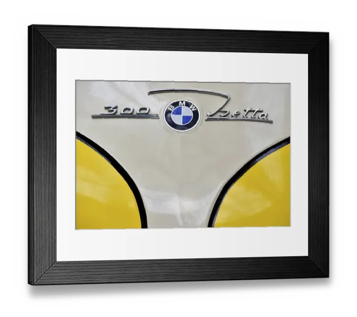 Framed Print : Detail BMW Isetta 300