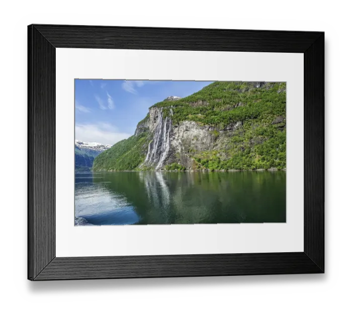 Framed Print : Geirangerfjord, Seven Sisters waterfall