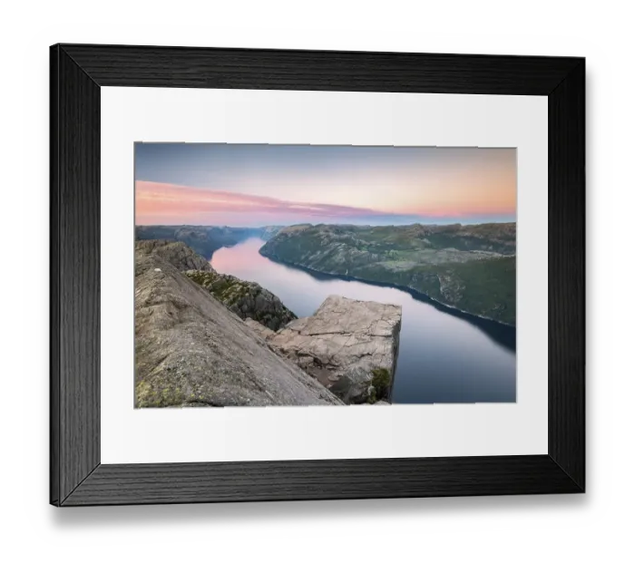 Framed Print : Rock Pulpit Preikestolen at the Lysefjord Framed Print : Rock Pulpit Preikestolen at the Lysefjord