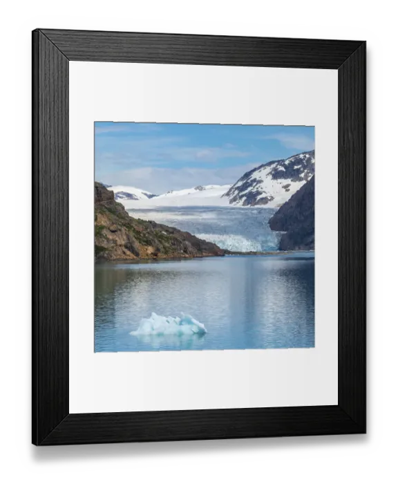 Framed Print : Glacier at Prins Christian Sund, Greenland, North America