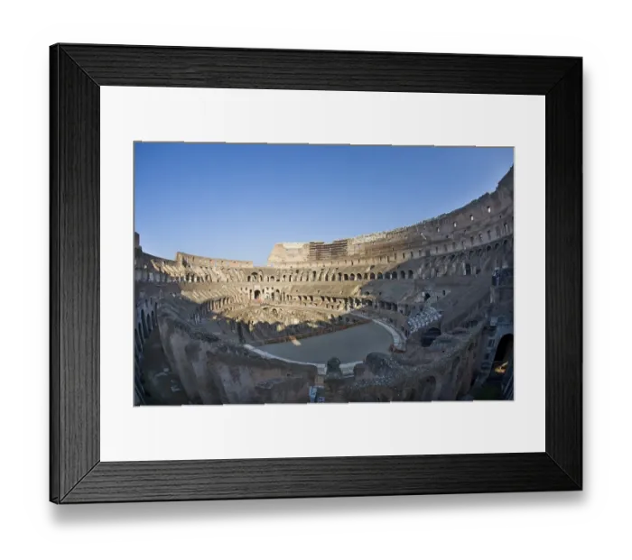 Framed Print : Colosseum interior, Rome, Italy, Europe