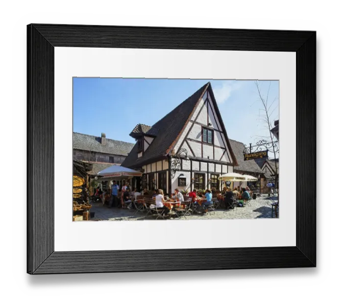 Framed Print : Craftsmen's yard Handwerkerhof