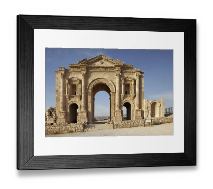 Framed Print : Triumphal arch in honour of Emperor Hadrian Framed Print : Triumphal arch in honour of Emperor Hadrian