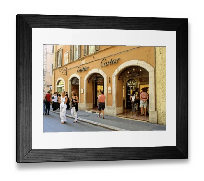 Framed Print : Cartier store, Via Condotti, Rome Framed Print : Cartier store, Via Condotti, Rome