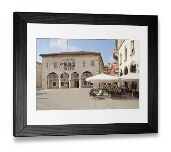 Framed Print : Venetian town hall, main square of Pula