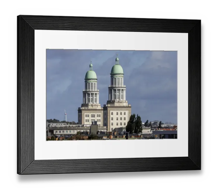 Framed Print : Towers at the Frankfurter Tor