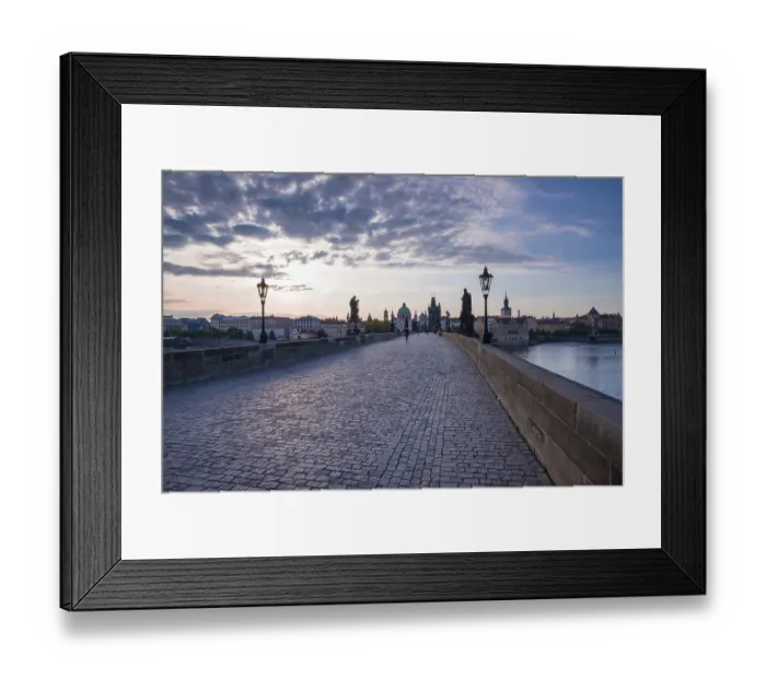 Framed Print : Charles Bridge with Old Town Bridge Tower