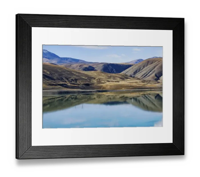 Framed Print : Mountains reflecting in Van Lake Framed Print : Mountains reflecting in Van Lake