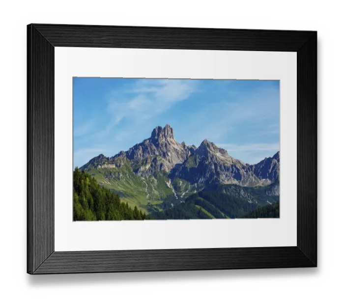 Framed Print : Gosaukamm with mountain peak Bischofsmuetze