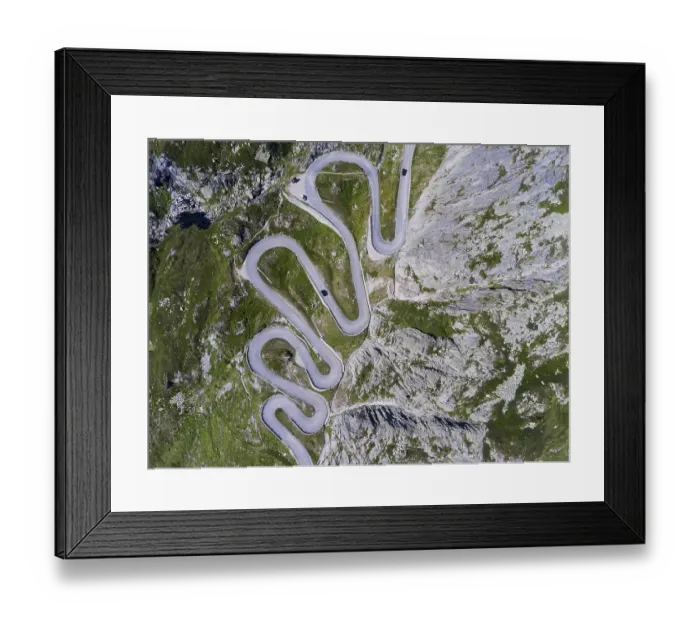 Framed Print : Old Gotthard Pass, old pass road in Val Tremola Framed Print : Old Gotthard Pass, old pass road in Val Tremola