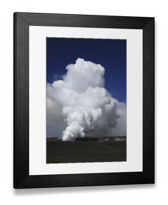 Framed Print : Crater in the Volcanoes National Park