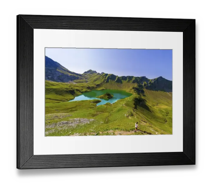 Framed Print : Schrecksee and Allgaeu Alps, Bad Hindelang