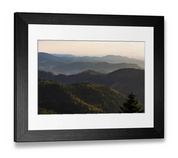 Framed Print : View from Schliffkopf over forest and mountains Framed Print : View from Schliffkopf over forest and mountains