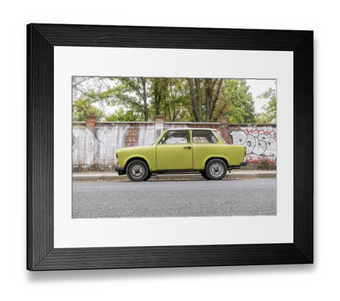 Framed Print : Trabant. Berlin Wall Memorial