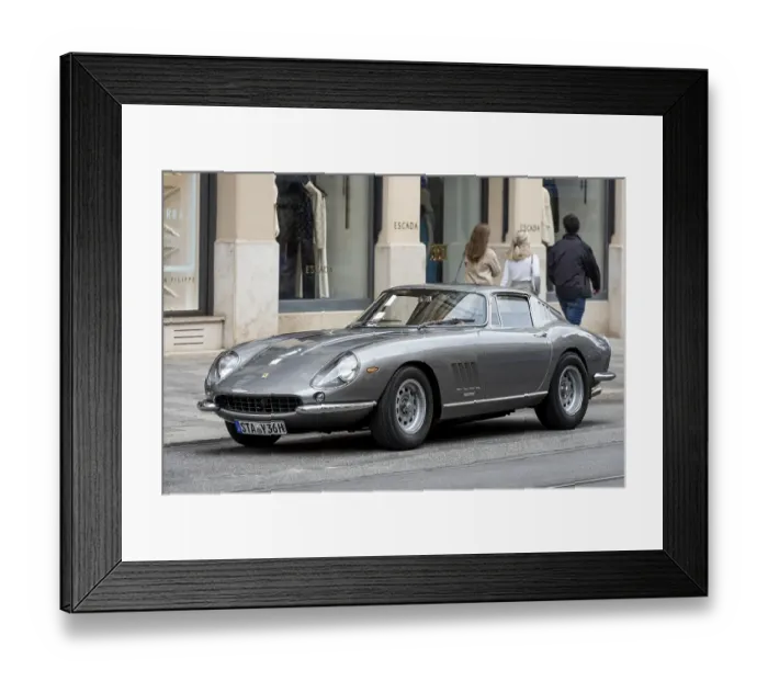 Framed Print : Parked vintage sports car Ferrari 275 GTB4 Framed Print : Parked vintage sports car Ferrari 275 GTB4