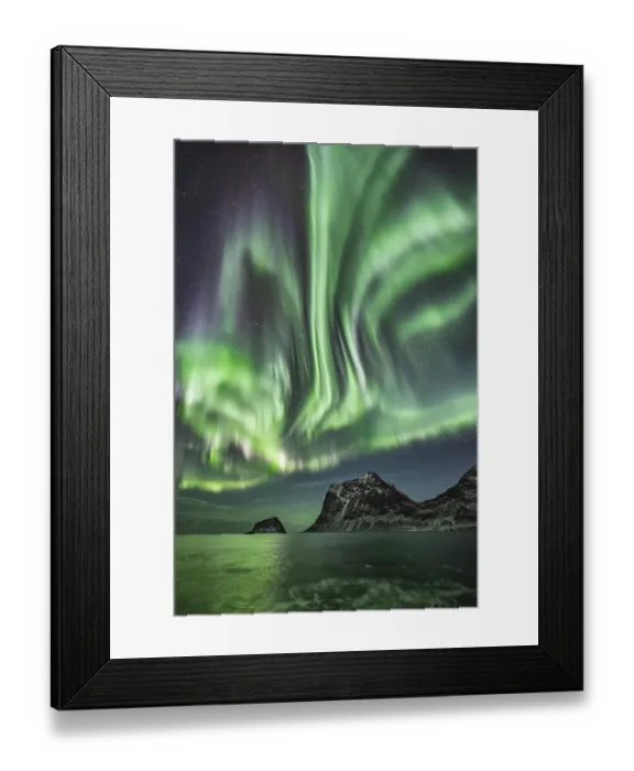 Framed Print : Northern Lights, Aurora Borealis