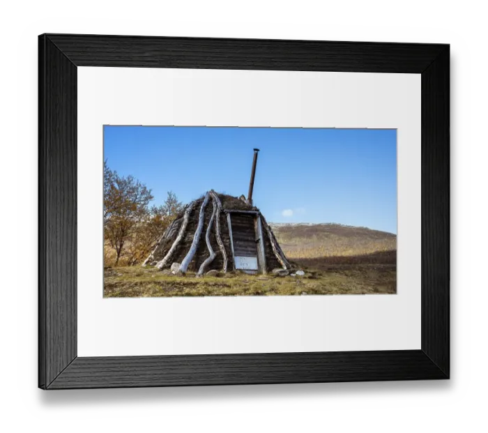 Framed Print : Sami hut, Kungsleden Trail, Abisko, Sweden, Europe Framed Print : Sami hut, Kungsleden Trail, Abisko, Sweden, Europe