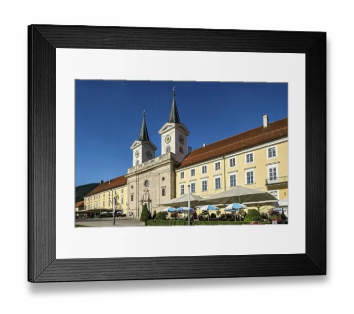 Framed Print : Former Benedictine monastery Tegernsee with Basilica of St Quirin